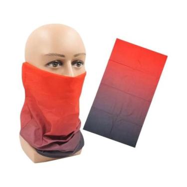 Imagem de Máscara Facial Esportiva Feminina Com Proteção UV, Bandana Degradê, Ba