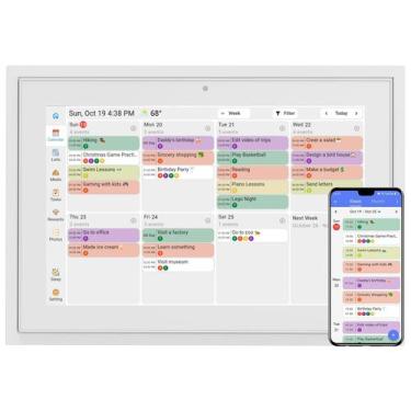 Imagem de Calendário Digital TIKVITO 10,1" com Tela Touch e WiFi para Planejamen