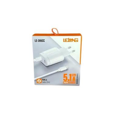 Imagem de Carregador 5.1 Type C Le285 CC Para Conectores Tipo C - Lelong