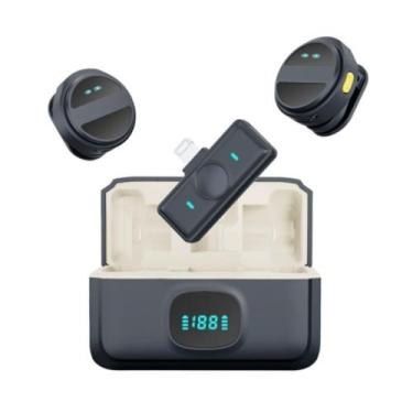 Imagem de Microfone De Lapela Sem fio MK-19 Para Typo-C ENC - maston