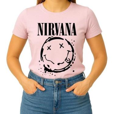 Imagem de Camisa Camiseta de Algodão Masculina Feminina Unissex Banda De Rock Ni