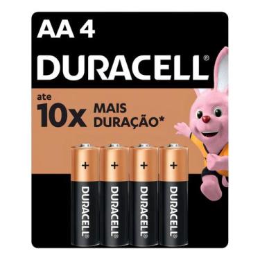 Imagem de Pilha Alcalina Aa Pequena Duracell Com 4 Unidades