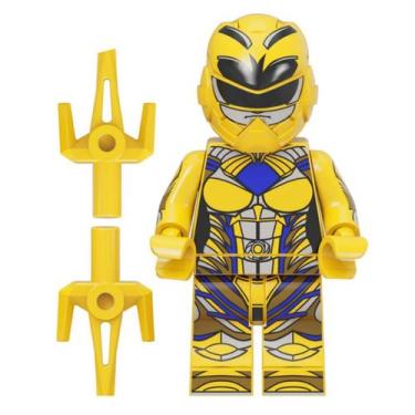 Imagem de Bonecos power rangers blocos de montar - BLOCO DE MONTAR, AMARELO