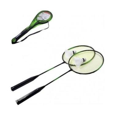 Imagem de Kit Badminton 2 Raquetes +2 Petecas +Bolsa - toprio