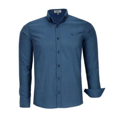 Imagem de Camisa Social Amil Masculina Comfort Manga Longa Sem Bolso Sofisticada