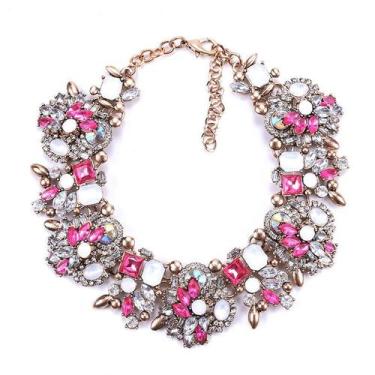 Imagem de L2203-Colar Bijuteria Festa Luxo Pedraria Casamento Noiva M2720 - xumi