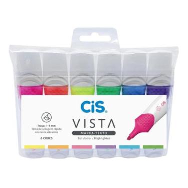 Imagem de Marca Texto Cis Vista com 6 Cores Vibrantes 1 a 4mm