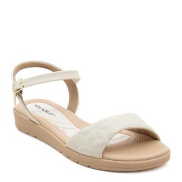 Imagem de Sandália Feminina Piccadilly 410027 Off White, 35, Off white