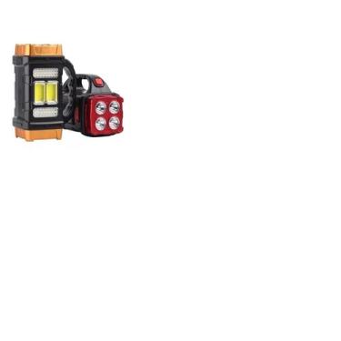 Imagem de Lanterna Led Holofote Multifuncional Recarregavel Usb Solar - BomMax