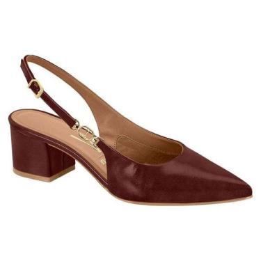 Imagem de Sapato Vizzano Slingback Vermelho Feminino - Vermelho - 39, Vermelho, 