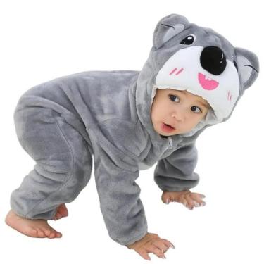 Imagem de Macacão Fantasia Ursinho Urso Inverno Bebê Animais Coala - Michley, Ci