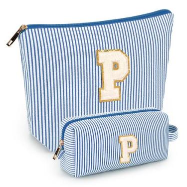 Imagem de Conjunto de bolsa de maquiagem mibasies Blue P para mulheres e meninas