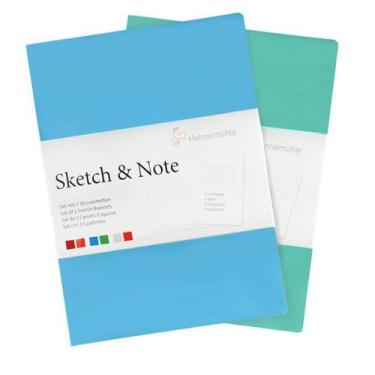 Imagem de Caderneta Sketch &amp Note 125g A4 C/ 20fls (Azul E Verde) 10628882 - 