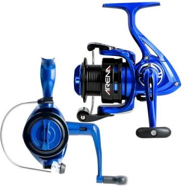 Imagem de Molinete Pesca Arena 4000 Azul Marine Água Doce Resistente - Albatroz