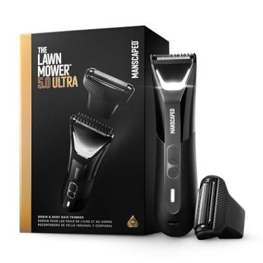 Imagem de MANSCAPED® O Cortador® de Grama 5.0 ULTRA Groin & Body Hair Trimmer – Dual-Head SkinSafe™ Trimmer & Lâminas de folha, impermeáveis, USB-C recarregáveis com bolsa de viagem