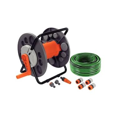 Imagem de Conjunto para Irrigação Tramontina 9 Peças com Mangueira Flex 20?m e Enrolador