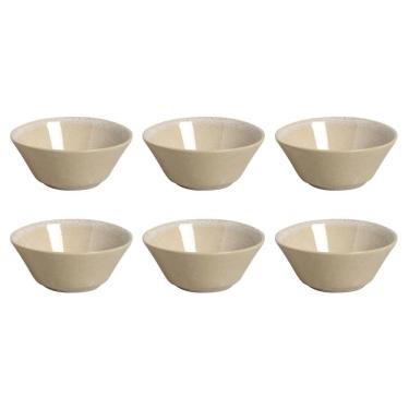 Imagem de Conjunto de Cumbucas Neo Latte 298ML 6 Peças Stoneware para Sobremesas Off White Porto Brasil