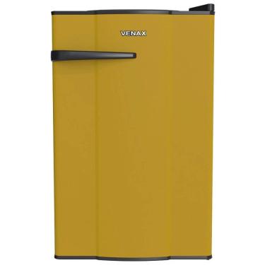 Imagem de Frigobar Venax NGV 10 82L Vertical com Refrigerador e Congelador Amarelo 110V