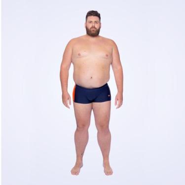 Imagem de Sunga Plus Comfort Speedo+ - MARINHO/TANGERINA P+, Azul marinho, P+
