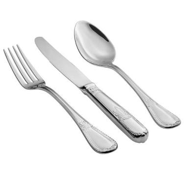 Imagem de Faqueiro em Aço Inox Saint James Splendor 130 Peças: Serviço Completo 