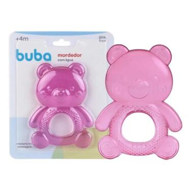 Imagem de Mordedor com Água Ursinho Rosa Buba