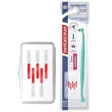 Imagem de Escova Interdental 0,5mm com Refil Higiene Bucal Uso Diário - MinutoBa
