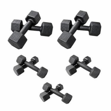 Imagem de KIT Par halter Sextavado 1 a 5kg - One Life Sports
