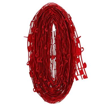 Imagem de Fita para notas musicais a 9 metros, fita criativa DIY para Embalagem para costura Artesanato Música Tema de festa Decoração (Vermelha)