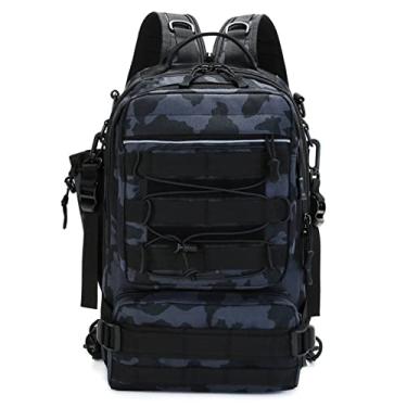 Imagem de Mochila para equipamento de pesca bolsa de armazenamento mochila de ombro ao ar livre bolsa para equipamento de pesca resistente à água bolsa de tiracolo transversal