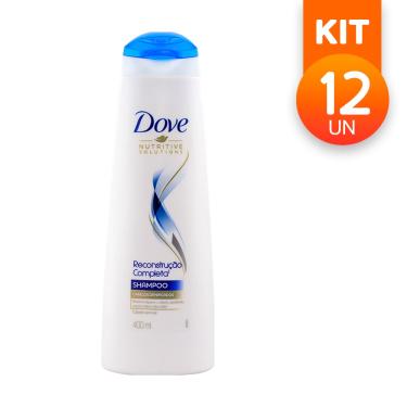 Imagem de Shampoo Dove Nutritive Solutions Reconstrução Completa Nutre E Repara 400ml (Kit com 12)
