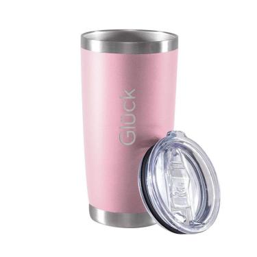 Imagem de Copo Térmico Gluck Lucky 591 Ml Com Tampa - Salmon Rosa