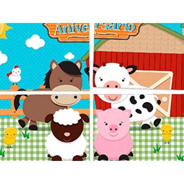 Imagem de Painel 126x88cm R 54 Fazendinha - Pacote Com 01 Un Regina Colorido