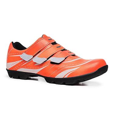 Imagem de Tenis Sapatilha Ciclismo New Fox Bike Reflective Masculino e Feminino NEWFOX NF-REFLECT-FLUOR Cor:Laranja;Tamanho:41;Gên