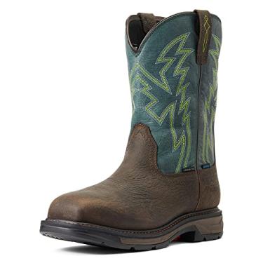 Imagem de Ariat Workhog XT BOA Waterproof Carbon Toe Work Boot Western, Bruin Brown/Dark Forest, 9 Wide US Unisex Big_Kid