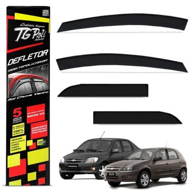 Imagem de Calha De Chuva Celta 2000 A 2015 E Prisma 2007 A 2012 Acrílico Fumê Tgpoli