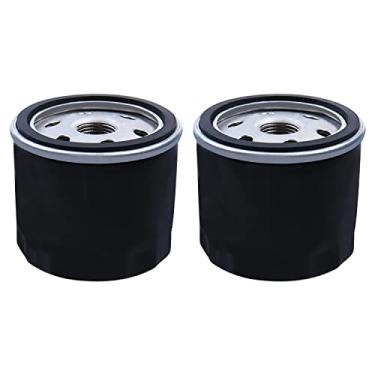 Imagem de Filtro de óleo de substituição de 2 peças para cortador de grama Kohler Motor Excelente 1205001-S 12 050 01-S1 Filtro de óleo (preto)