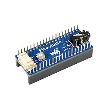 Imagem de Placa de expansão de módulo de áudio para Raspberry Pi Pico, incorpora decodificador estéreo de baixa potência PCM5101A, barramento I2S, cabeçotes de alto-falante de dois canais, conector de áudio de 3,5 mm, saída de alto-falante de fone de ouvido simultaneamente