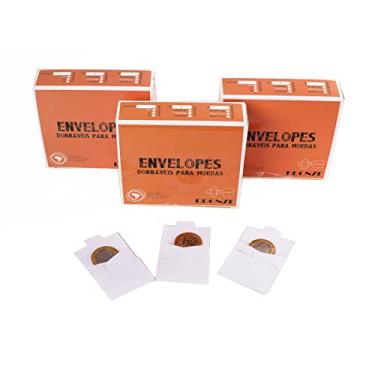 Imagem de 100 Envelopes para coleção de moedas 48x48mm livre de ácidos