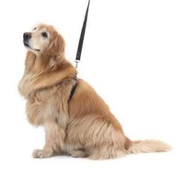 Imagem de Peitoral Para Cachorros Antipuxão - Preto - Futon Dog