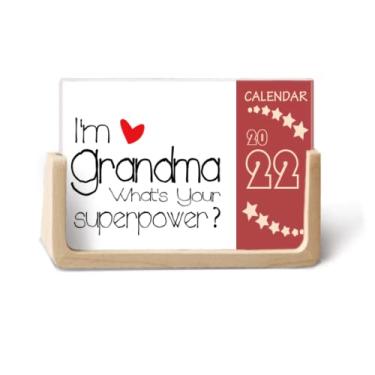 Imagem de Agenda de mesa I'm a Grandma What's your Superpower 2022 12 meses