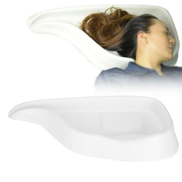 Imagem de Bandeja de xampu fácil de usar, lavatório de xampu tigela de lavagem de cabelo Abs feita para pacientes acamados idosos (bege)