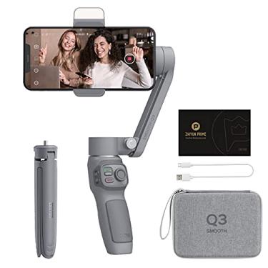 Imagem de Zhiyun Smooth Q3 Combo, 3 Axis Handheld Smartphone Gimbal iPhone Stabilizer for iPhone 12 11 Pro Xs Max Xr X 8 Plus 7 6 SE Android Cell Phone Smartphone YouTube Vlog Live Video Kit