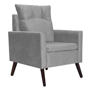 Imagem de Poltrona Decorativa Para Sala Ligia Linho Cores - DS Estofados