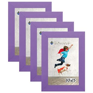 Imagem de Kit 4 Molduras Porta Retrato 10X15 Lilás