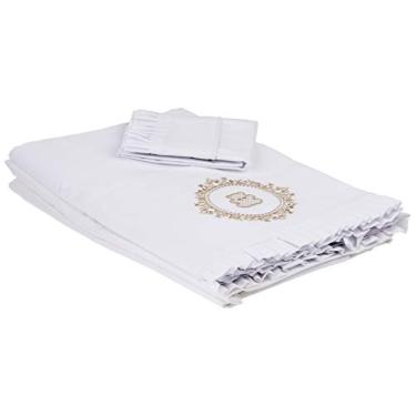 Imagem de Biramar Baby Lencol Berco 3 Pcs Percal 300 Fios Vineyard Bege Bege