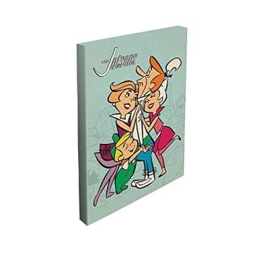 Imagem de Tela Hanna Barbera The Jetsons George Receiving Love Fundo Azul - Urban - 50x40 cm