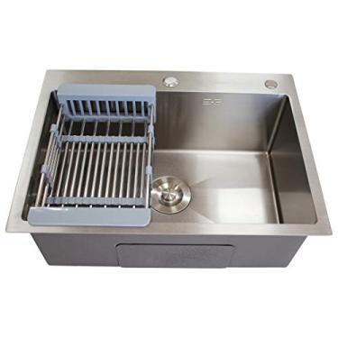 Imagem de Cuba Quadrada Simples Cozinha Gourmet Sob Aço 304 Nano Silver