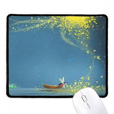 Imagem de Mousepad Silent Night Light Boat Fairy Fuying Painting Tapete de borracha para jogos