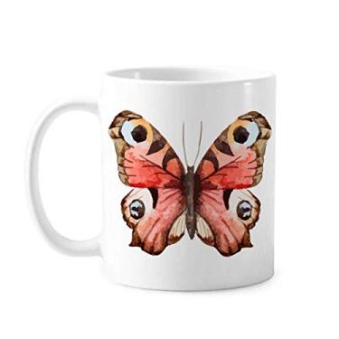 Imagem de Caneca de cerâmica rosa borboleta em pintura a óleo Caneca cerâmica café porcelana louça