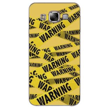 Imagem de Capa Case Capinha Samsung Galaxy E5 Masculina Warning - Showcases